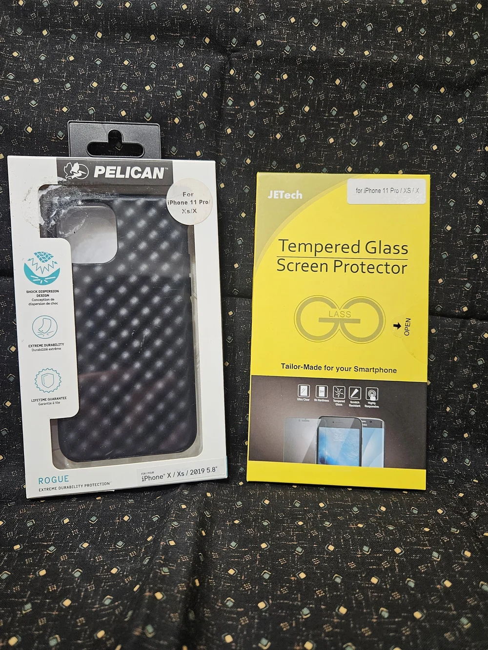 Pelican Rogue Case for iPhone in Black with Tempered Glass Screen Protector